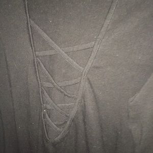 Long sleeve black dress